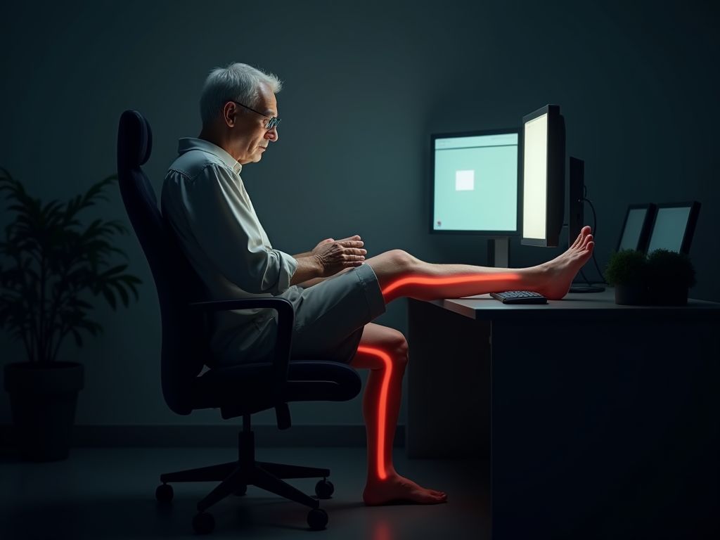long-term effects of poor circulation symptoms that appear gradually in sedentary people